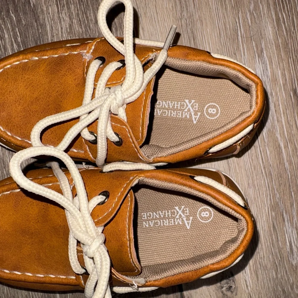 American Exchange Tan Moccasins Classic Leather Design